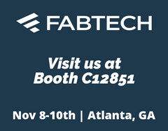 FabTech is Back - Visit us at North America's largest metal fabricating & welding event - Nov 8-10 2022